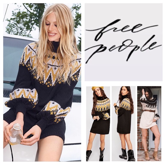 Free People Dresses & Skirts - 🆕Free People Scotland Sweater Mini Dress.  NWOT.